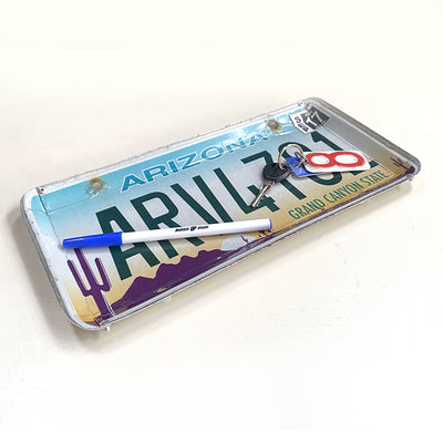 Recycled License Plate Tray