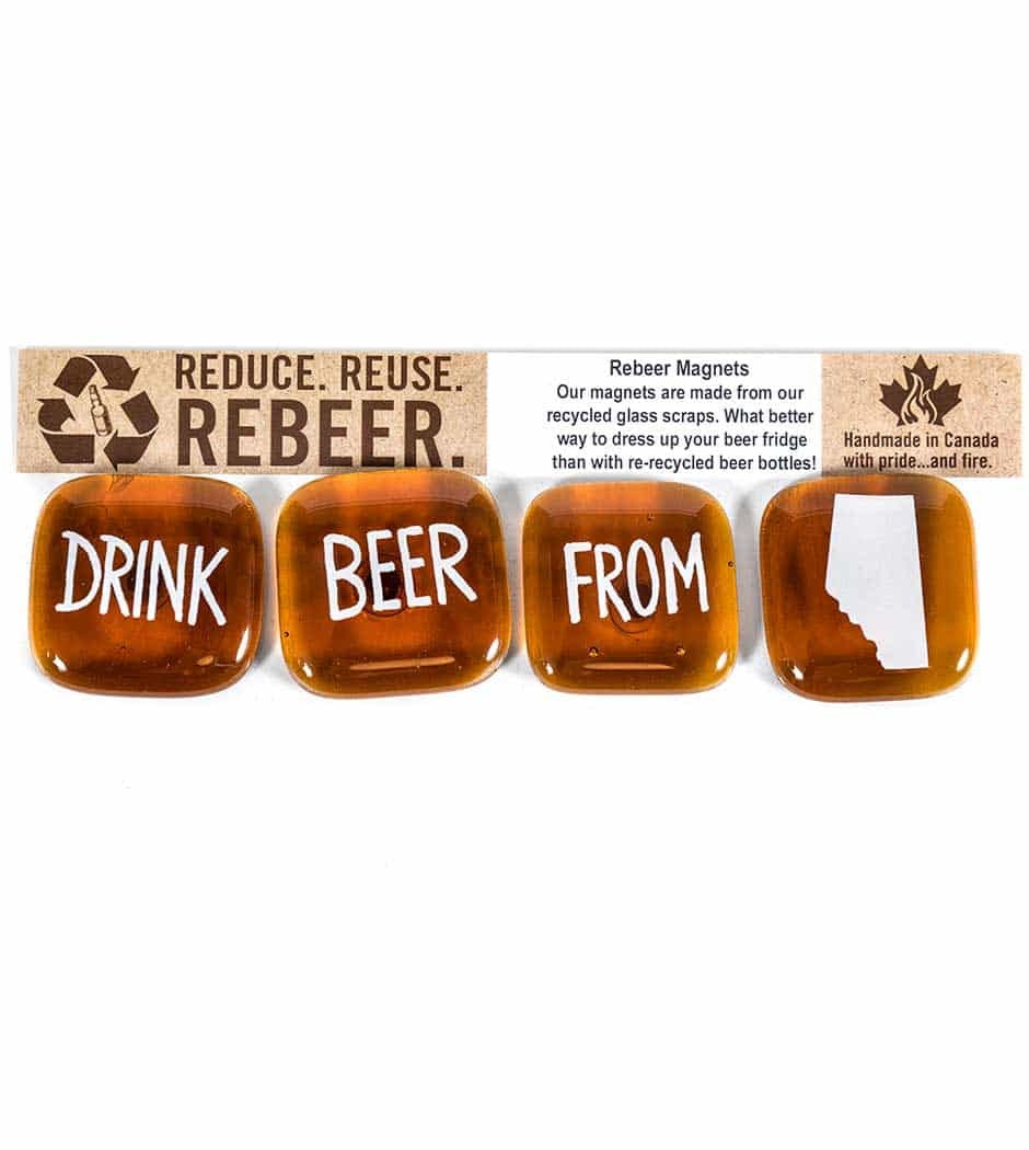 drink Alberta beer magnet set