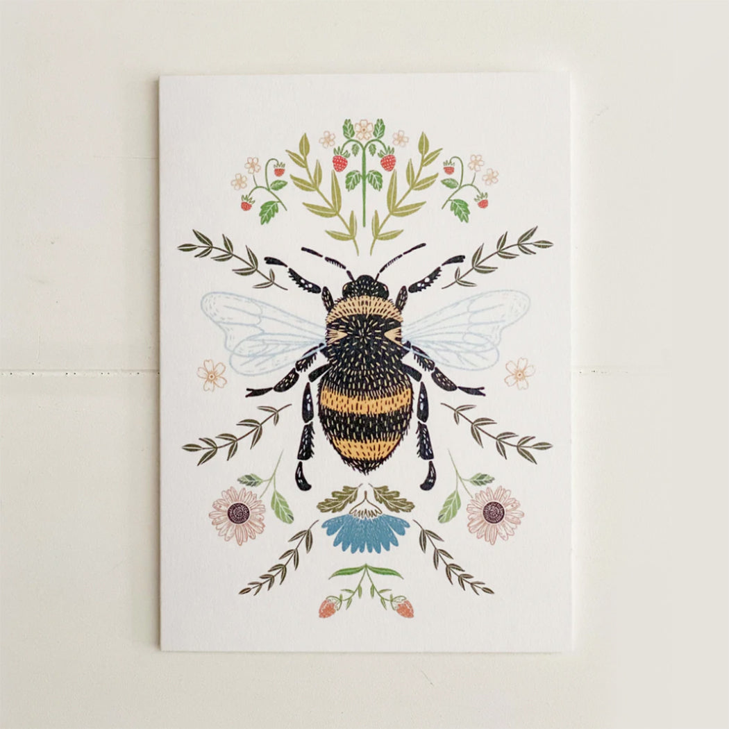 Bee graphic greeting card