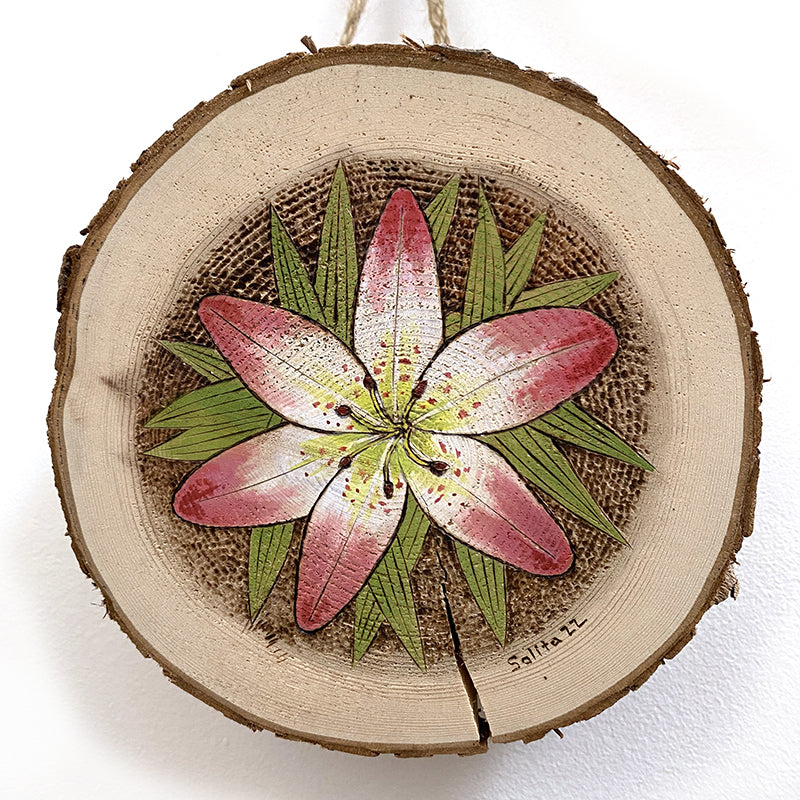 Cedar Cookie Flower Art