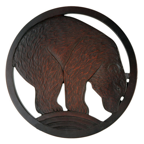 Recycled Glass Coaster - bear