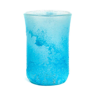 pastel blue glass tumbler