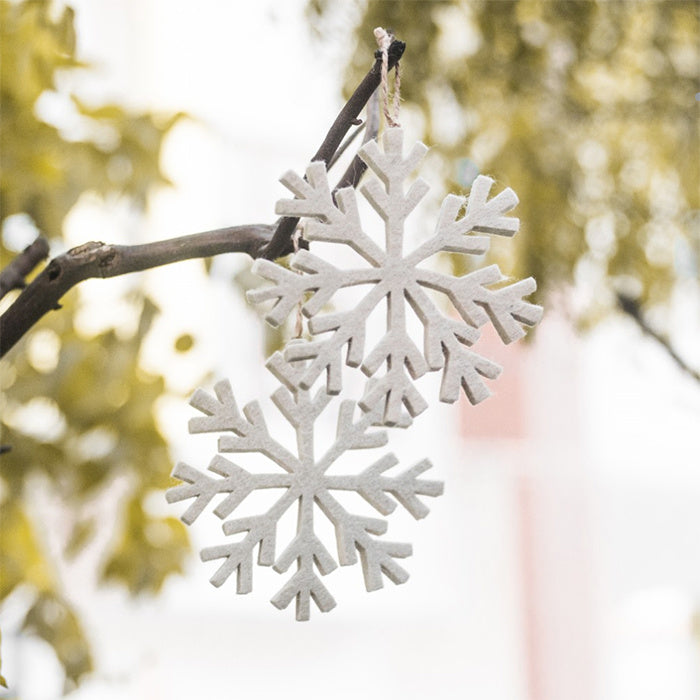 Felt Snowflake Ornament Set