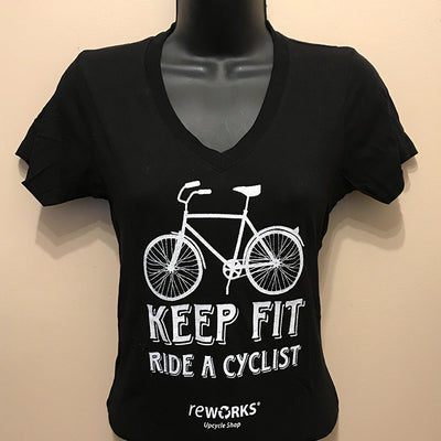 Women's Keep Fit Ride a Cyclist T-shirt