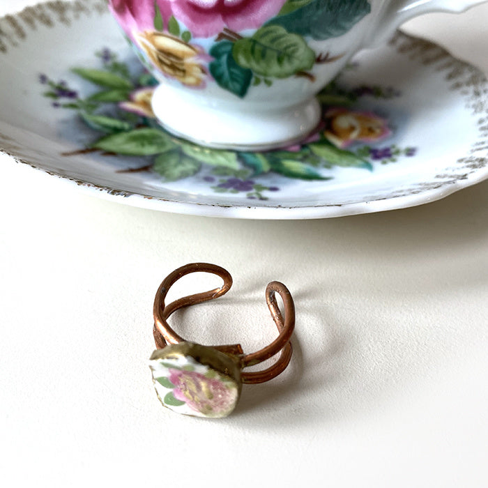 Recycled Tea Cup Ring